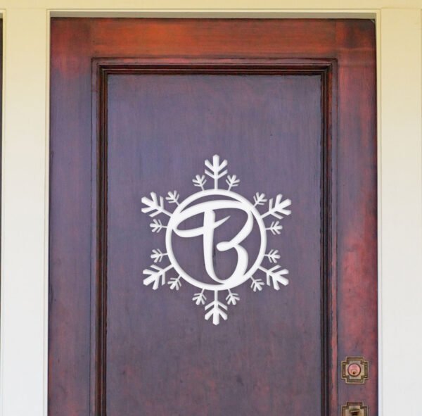 Snowflake Front Door with Letters Digital File